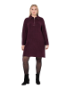 Ulla Popken Midikleid in dunkel weinrot
