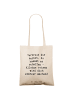 Mr. & Mrs. Panda Shopping Bag Spruch Alleine Reisen unternehmen ... in Creme