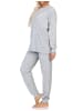NORMANN Frottee Schlafanzug Homewear Loungewearr Sternen - 81711 in grau