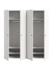 ebuy24 Kleiderschrank Darwin Weiß 160 x 51 cm