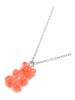 Gemshine Kette mit Anhänger Gummibär ROT in silver coloured
