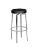 FineBuy Barstuhl in Schwarz / Kunstleder / 42x42x42