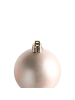 Beliani 60er-Set Weihnachtsbaumkugeln TYIN in Rosa