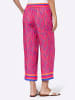 Heine Druck-Hose in royalblau-pink-bedruckt
