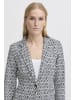 ICHI Blazer IHKATE Regular fit in Total Eclipse Ikat Tile Aop