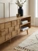 KADIMA DESIGN Lowboard Holz Eiche-Dekor 160x51x40 cm TV-Kommode mit zwei Türen,