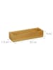 relaxdays 2x Ordnungsbox in Natur - (B)23 x (H)5 x (T)7,5 cm