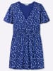 sheego Jersey-Kleid in royalblau-hellblau-bedruckt