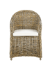Beliani 5-tlg Gartentisch Set SUSUA/OLBIA in Naturfarben/Grau/Beige
