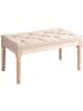 HOMCOM Bettbank in Beige 80L x 40B x 43H cm