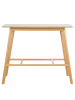 home24 home24 Bartisch (1er Set) - Braun / Weiß - HPL & Massivholz Esche - 120.0 x 100.0 x 60.0 cm in Braun / Weiß