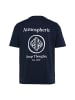 Men Plus Kurzarm T-Shirt in navy blau