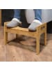 relaxdays Toilettenhocker in Natur - (B)45,5 x (H)28,5 x (T)28,5 cm