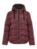Threadbare Winterjacke THB Chrissy Printed Padded Coat in rot schwarz