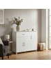 FineBuy Sideboard in Weiß / Spanplatte / 90x30x75