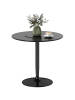HOMCOM Esstisch in Schwarz 70L x 70B x 75H cm