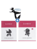 Zamboo 3-teiliges Sommer- & Schutzset für Kinderwagen in grau,schwarz