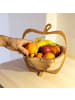 relaxdays 2tlg. Obsthalter-Set in Natur
