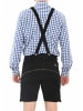 Alessandro Salvarini A. Salvarini Herren Trachten Lederhose AS451 in Schwarz