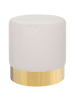 Beliani Pouf SOPHIA in Rosa/Gold - (W) 39 x (H) 40 x (L) 39 cm