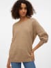Vero Moda Strickpullover in Silver Mink