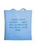 Mr. & Mrs. Panda Shopper Spruch Selbstakzeptanz Liebe mit Spruch in Sky Blue