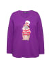 Ulla Popken Longsleeve in dunkles violett