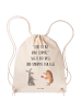 Mr. & Mrs. Panda Sportbeutel Hase Igel mit Spruch in Creme