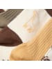 Minymo Kinder Socken "Socks w. Pattern (5-pack)" in Braun