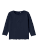 name it 2er-SET Langarmshirt mit Stickerei Volant Shirt Einfarbig NMFTAMMIE in Navy