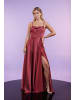 LAONA Abendkleid Satin Elegance Dress in Dusty Red