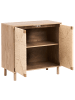 Beliani Sideboard BONDI in Braun - (W) 81 x (H) 78 x (L) 40 cm