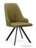 58 aufm Kessel ESSZIMMERSTUHL drehbar (2er-Set) Devyn 52x91x60 Schwarz/Olivgrün