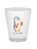 Mr. & Mrs. Panda Schnapsglas Pinguin Pommes ohne Spruch in Transparent