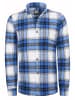 Rusty Neal Holzfäller Flanell Hemd in Blau / Ecru