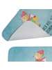 Mr. & Mrs. Panda Duschvorleger Fuchs  Schlittschuhe mit Spruch in Eisblau