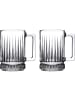 Pasabahce 2er-Gläser Set mit Henkel Teeglas 310ml in Transparent