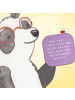 Mr. & Mrs. Panda Getränkeuntersetzer Spruch Reitlehrerin Freude ... in Lavendeltraum