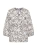 Cecil TOS Print Tunic Blouse in Light Alabaster White