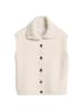 Marc O'Polo Ärmelloser Cardigan slim in Light Stone Melange