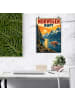 Mr. & Mrs. Panda Poster Fjord nostalgisch Design mit Spruch in Weiß