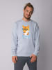 wat? Apparel Sweatshirt Fuchs in Serene Blue
