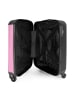 NoBoringSuitCases Suitcase, Koffer, Reisekoffer Schmetterling rosa weiß