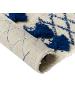 Beliani Kurzflor ERZINCAN in Beige/Blau/Schwarz - (W) 160 x (H) 1.4 x (L) 230 cm