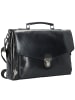 Leonhard Heyden Roma Aktentasche Leder 39 cm Laptopfach in schwarz