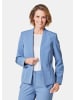 GOLDNER Blazer mit feinen Kontrastpaspeln in taubenblau