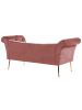 Beliani Chaiselongue NANTILLY in Rosa - (W) 175 x (H) 76 x (L) 70 cm