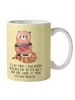 Mr. & Mrs. Panda Kaffeetasse Roter Panda mit Spruch in Gelb Pastell
