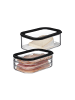 Mepal 2er Set Frischhaltedosen Wurst und Käse Modula in schwarz
