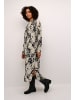 Kaffe Kleid KAlouise Loose fit in Black/Sand Graphic Cloud